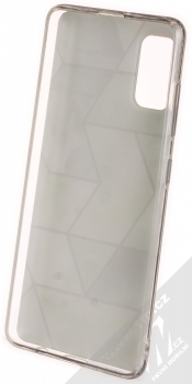 1Mcz Geometric Marble Cover ochranný kryt pro Samsung Galaxy A41 zelená (green) zepředu