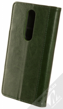 1Mcz Grain Hoof Book flipové pouzdro pro Nokia 7.1 mořské řasy zelená (seaweed green) zezadu