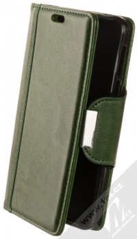 1Mcz Grain Hoof Book flipové pouzdro pro Nokia 7.1 mořské řasy zelená (seaweed green)