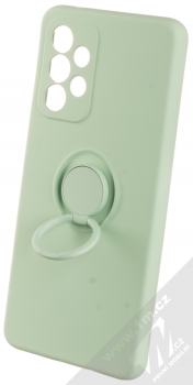1Mcz Grip Ring Skinny ochranný kryt s držákem na prst pro Samsung Galaxy A33 5G mátově zelená (mint green) držák