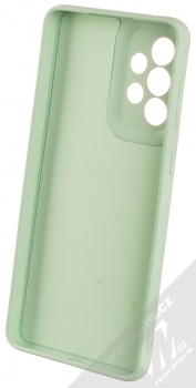1Mcz Grip Ring Skinny ochranný kryt s držákem na prst pro Samsung Galaxy A33 5G mátově zelená (mint green) zepředu
