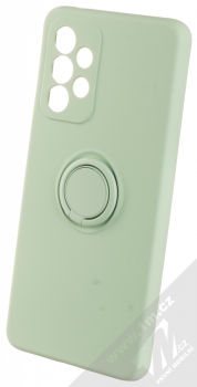 1Mcz Grip Ring Skinny ochranný kryt s držákem na prst pro Samsung Galaxy A33 5G mátově zelená (mint green)