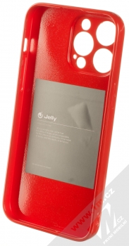 1Mcz Jelly Skinny TPU ochranný kryt pro Apple iPhone 14 Pro Max červená (red) zepředu