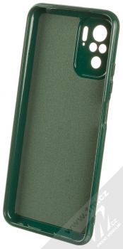 1Mcz Jelly Skinny TPU ochranný kryt pro Xiaomi Redmi Note 10, Redmi Note 10S tmavě zelená (forest green) zepředu