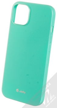 1Mcz Jelly TPU ochranný kryt pro Apple iPhone 13 mátově zelená (mint green)
