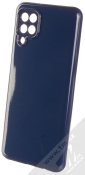 1Mcz Jelly TPU ochranný kryt pro Samsung Galaxy A12, Galaxy M12 tmavě modrá (navy blue)