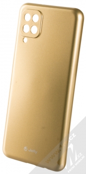 1Mcz Jelly TPU ochranný kryt pro Samsung Galaxy A12, Galaxy M12 zlatá (gold)