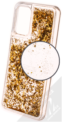 1Mcz Liquid Diamond Sparkle ochranný kryt s přesýpacím efektem třpytek pro Xiaomi Redmi Note 11 (Global version), Redmi Note 11S (Global version) zlatá (gold)
