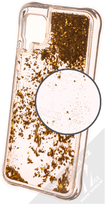1Mcz Liquid Diamond Sparkle ochranný kryt s přesýpacím efektem třpytek pro Huawei P40 Lite zlatá (gold)