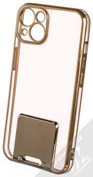 1Mcz Lux Kickstand ochranný kryt pro Apple iPhone 13 zlatá (gold)
