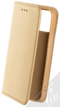 1Mcz Magnet Book Color flipové pouzdro pro Apple iPhone 13 mini zlatá (gold)