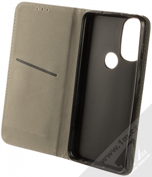 1Mcz Magnet Book Color flipové pouzdro pro Motorola Moto G71 5G černá (black) otevřené
