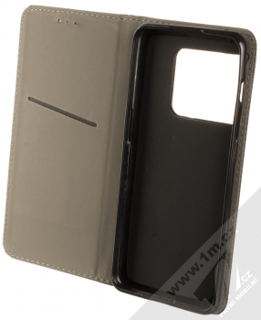 1Mcz Magnet Book Color flipové pouzdro pro OnePlus 10 Pro černá (black) otevřené