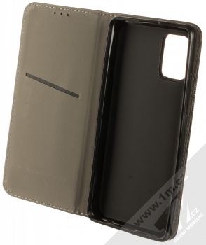 1Mcz Magnet Book Color flipové pouzdro pro Samsung Galaxy A51 5G černá (black) otevřené