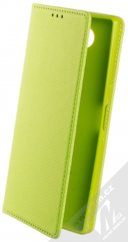 1Mcz Magnet Book Color flipové pouzdro pro Sony Xperia 10 limetkově zelená (lime green)