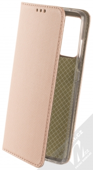 1Mcz Magnet Book flipové pouzdro pro Samsung Galaxy A52, Galaxy A52 5G, Galaxy A52s 5G růžově zlatá (rose gold)