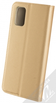1Mcz Magnet Book flipové pouzdro pro Samsung Galaxy M51 zlatá (gold) zezadu