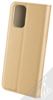 1Mcz Magnet Book flipové pouzdro pro Xiaomi Redmi Note 10, Redmi Note 10S zlatá (gold) zezadu