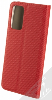 1Mcz Magnet Book flipové pouzdro pro Xiaomi Redmi Note 11 5G (China version), Redmi Note 11T 5G, Poco M4 Pro 5G červená (red) zezadu
