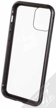 1Mcz Magneto ochranný kryt pro Apple iPhone 12, iPhone 12 Pro černá (black) zepředu