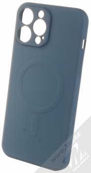 1Mcz MagSilicone TPU ochranný kryt s MagSafe pro Apple iPhone 13 Pro Max tmavě modrá (dark blue)