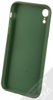 1Mcz Matt Skinny TPU ochranný kryt pro Apple iPhone XR tmavě zelená (forest green) zepředu
