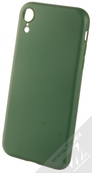 1Mcz Matt Skinny TPU ochranný kryt pro Apple iPhone XR tmavě zelená (forest green)