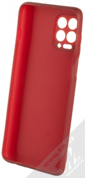 1Mcz Matt Skinny TPU ochranný silikonový kryt pro Motorola Moto G100 tmavě červená (dark red) zepředu