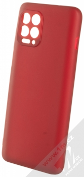1Mcz Matt Skinny TPU ochranný silikonový kryt pro Motorola Moto G100 tmavě červená (dark red)