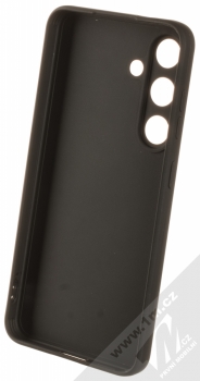 1Mcz Matt Skinny TPU ochranný silikonový kryt pro Samsung Galaxy S24 černá (black) zepředu