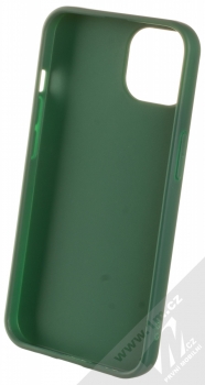 1Mcz Matt TPU ochranný silikonový kryt pro Apple iPhone 13 tmavě zelená (forest green) zepředu