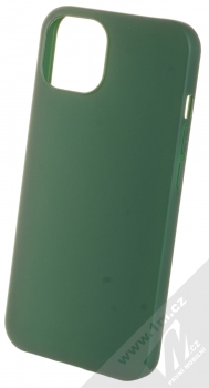 1Mcz Matt TPU ochranný silikonový kryt pro Apple iPhone 13 tmavě zelená (forest green)