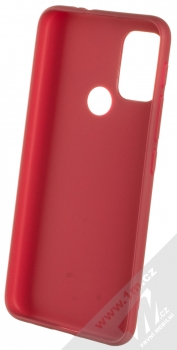 1Mcz Matt TPU ochranný silikonový kryt pro Motorola Moto G10, Moto G10 Power, Moto G20, Moto G30 tmavě červená (dark red) zepředu