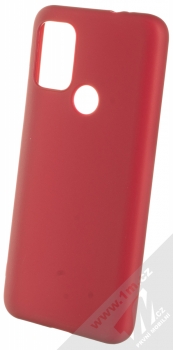 1Mcz Matt TPU ochranný silikonový kryt pro Motorola Moto G10, Moto G10 Power, Moto G20, Moto G30 tmavě červená (dark red)