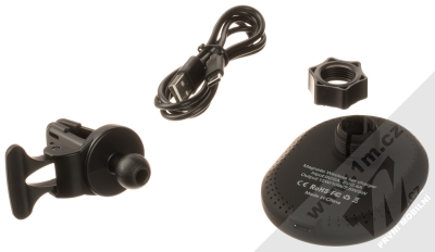1Mcz MCAVD8 MagSafe 15W magnetický držák s bezdrátovým nabíjením do mřížky ventilace automobilu černá (black) balení