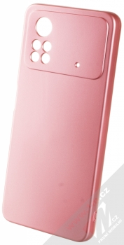 1Mcz Metallic TPU ochranný kryt pro Xiaomi Poco X4 Pro 5G růžová (pink)