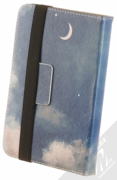 1Mcz Orbi Noční nebe s měsícem flipové pouzdro pro tablet od 7 do 8 palců tmavě modrá (dark blue) zezadu
