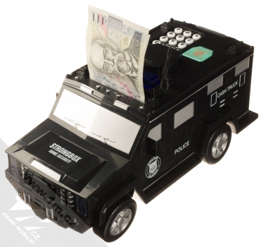 1Mcz Pokladnička Obrněný vůz černá (black) vložení bankovky