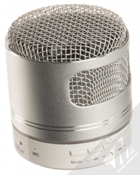 1Mcz Round Speaker Bluetooth reproduktor se světelnými efekty stříbrná (silver)