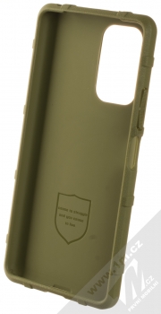 1Mcz Rugged Shield odolný ochranný kryt pro Xiaomi Redmi Note 10 Pro, Redmi Note 10 Pro Max armádní zelená (khaki green) zepředu