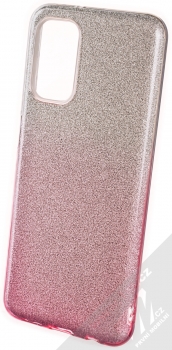 1Mcz Shining Duo TPU třpytivý ochranný kryt pro Samsung Galaxy A13 4G stříbrná růžová (silver pink)
