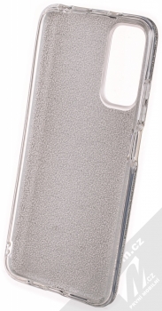 1Mcz Shining TPU třpytivý ochranný kryt pro Xiaomi Redmi Note 11 (Global version), Redmi Note 11S (Global version) stříbrná (silver) zepředu