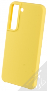1Mcz Silicone ochranný kryt pro Samsung Galaxy S22 5G citrónově žlutá (lemon)