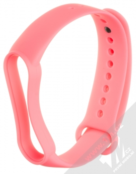 1Mcz Single Color Strap silikonový pásek na zápěstí pro Xiaomi Mi Band 5 růžová (pink)