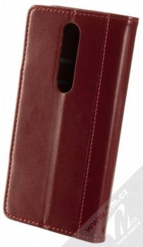 1Mcz Smooth Hoof Book flipové pouzdro pro Nokia 7.1 burgundská červená (burgundy red) zezadu