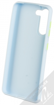1Mcz Solid TPU ochranný kryt pro Samsung Galaxy S21 světle modrá (light blue) zepředu