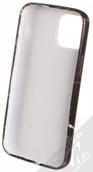 1Mcz Trendy Mramor TPU ochranný kryt pro Apple iPhone 12 mini černá šedá (black grey) zepředu