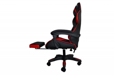 1Mcz Trojzubec herní židle, křeslo černá červená (black red)