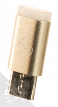1Mcz Type-C AMT adaptér z USB Type-C na microUSB konektor zlatá (gold)