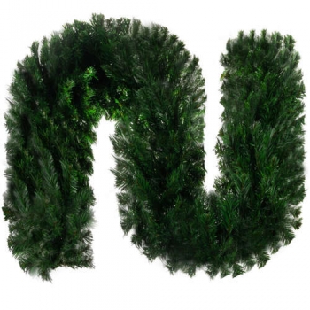 1Mcz Vánoční girlanda umělá 3 metry zelená (green)